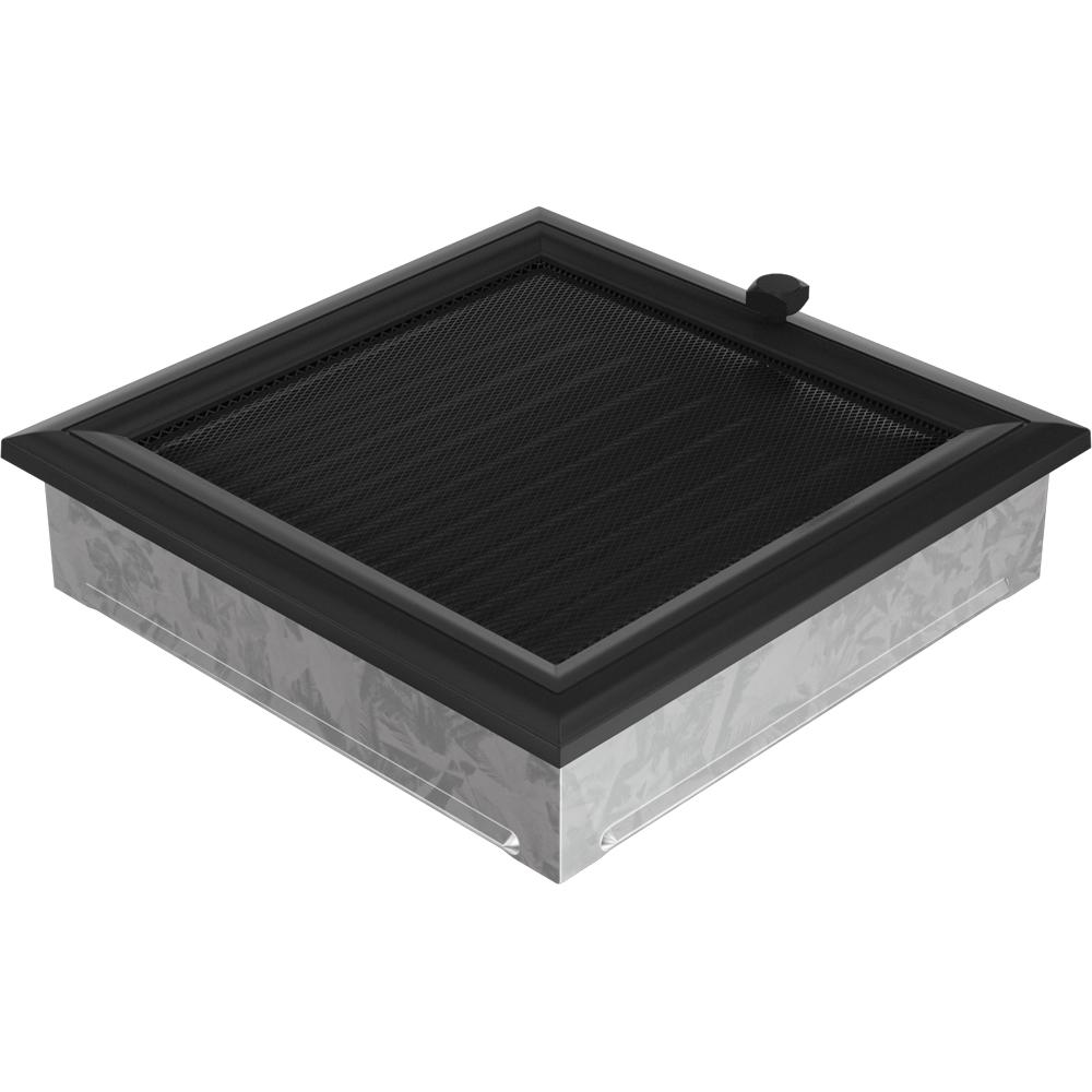 Вентиляционная крышка Oskar 22х22 черная с жалюзи