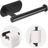 Stainless Steel Toilet Paper Holder No Drill Bathroom Tissue Holder Hanger Paper Towel Holders for Kitchen Bathroom Accessories