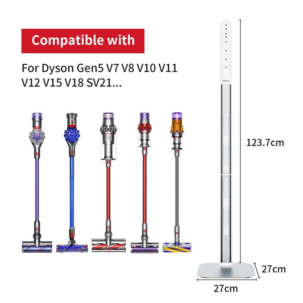 Satuo S3 Aluminum Vacuum Cleaner Bracket for Dyson V7 V8 V10 V11 V15 V12 Slim, Vacuum Stand Support Storage Part docking station