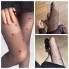 Ultra-thin Black Silk T-crotch Bikini Polka Dot Black Stockings Sexy Anti-snagging Stockings Transparent Pantyhose