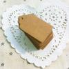100pcs Wedding Party Kraft Paper Hang Tags Favor Punch Label Price Gift Cards