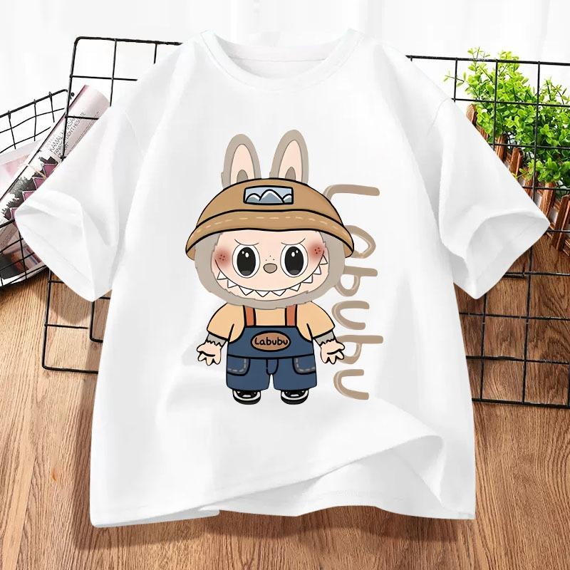 Детская футболка Labubu с коротким рукавом мягкая и удобная