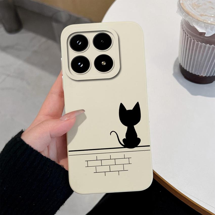 Чехол для телефона Xiaomi 17 14T 15 15T Pro Poco M7 M8 C71 C75 F7 F8 Милые Аниме Совы Жидкий Силикон Модный Чехол для Xiaomi Противоскользящая Задняя Крышка