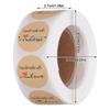 Round Shape Round Label Stickers Kraft Material Seal Labels Kraft Paper Stickers  Envelope Sealing