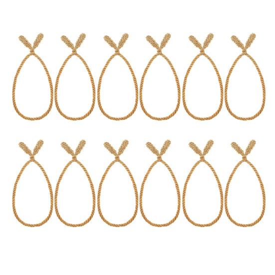 12Pcs Christmas Garland Ties 20 Inches Reusable Flexible Wreath Hanging Ropes Wreath Twist Tie for Banister Railings Stairs Trees Holiday Decoration