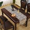 Золотое Европейское Крыльцо Длинная Вышивка Украшение Обеденного Стола Настольная Дорожка Легкая Роскошь Кофейный Столик Тумба под Телевизор Скатерть Чехол для Пианино