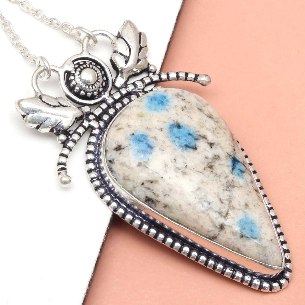 Ювелирные изделия из драгоценных камней яшмы, серебряное ожерелье ручной работы, этническая нить макраме