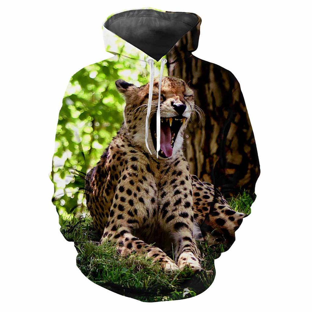 Тигр Животное Зверь 3D Печатный Весна И Осень Мужчины С Толстовкой Свободный Повседневный Модный Личность Для Создания Удобной Одежды