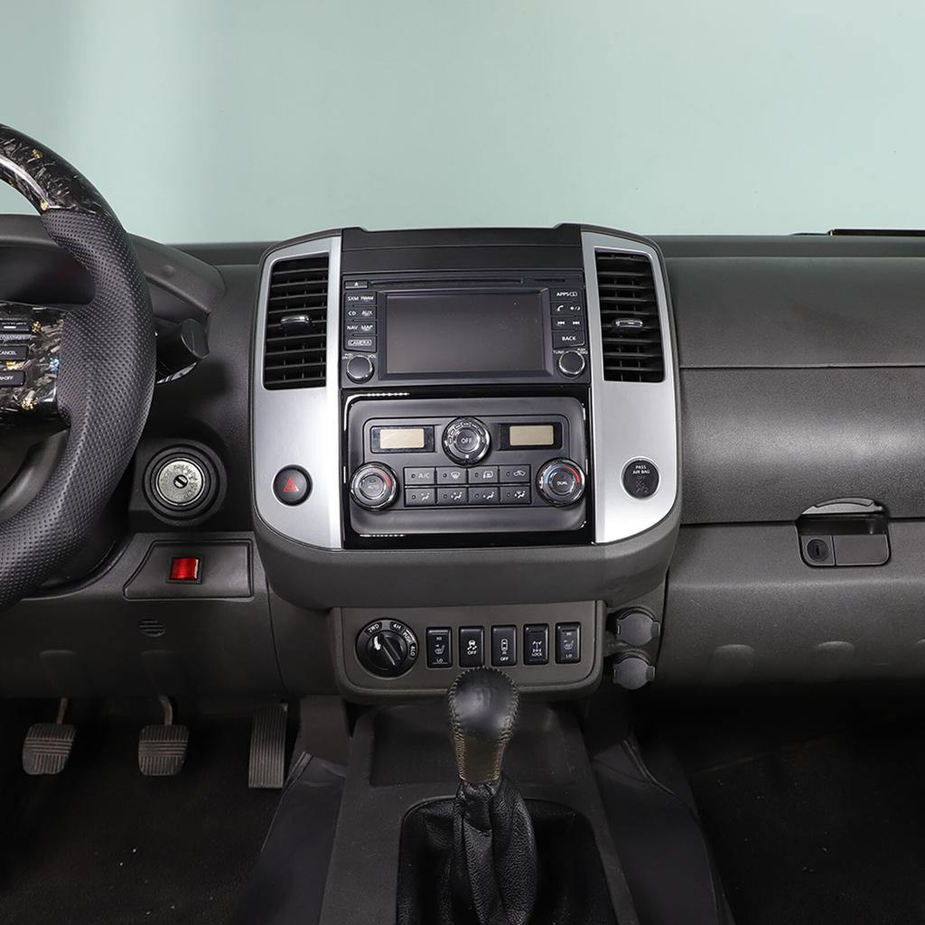 Glossy Piano Black Air condition Panel Trim Sticker For Nissan Frontier 05-21