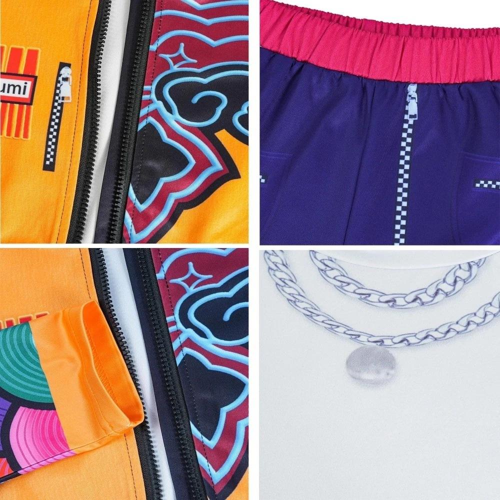 Костюм для Хэллоуина для девочки, костюм певицы K-pop Руми, наряд для сценического выступления для детей, костюм для ролевых игр для детской школьной карнавальной вечеринки