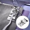 2Pcs Sewing Machine Parts Foot Presser Foot Rolled Hem Feet Elastic Cord Band Fabric Stretch DIY Sewing Accessories