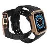 Protect Strap Band Band With Case For Apple Watch 7 / 6 / 5 / 4 / 3 / 2 / Se (41 / 40 / 38Mm) Case Armored Watch Cover Black