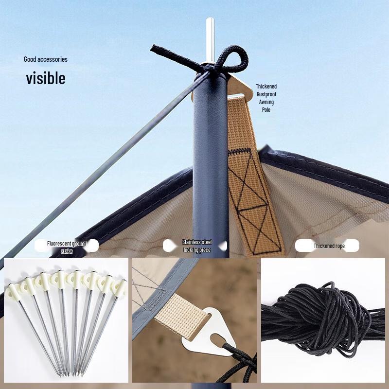 Hanlemeitu Outdoor Folding Camping Sunshade Canopy