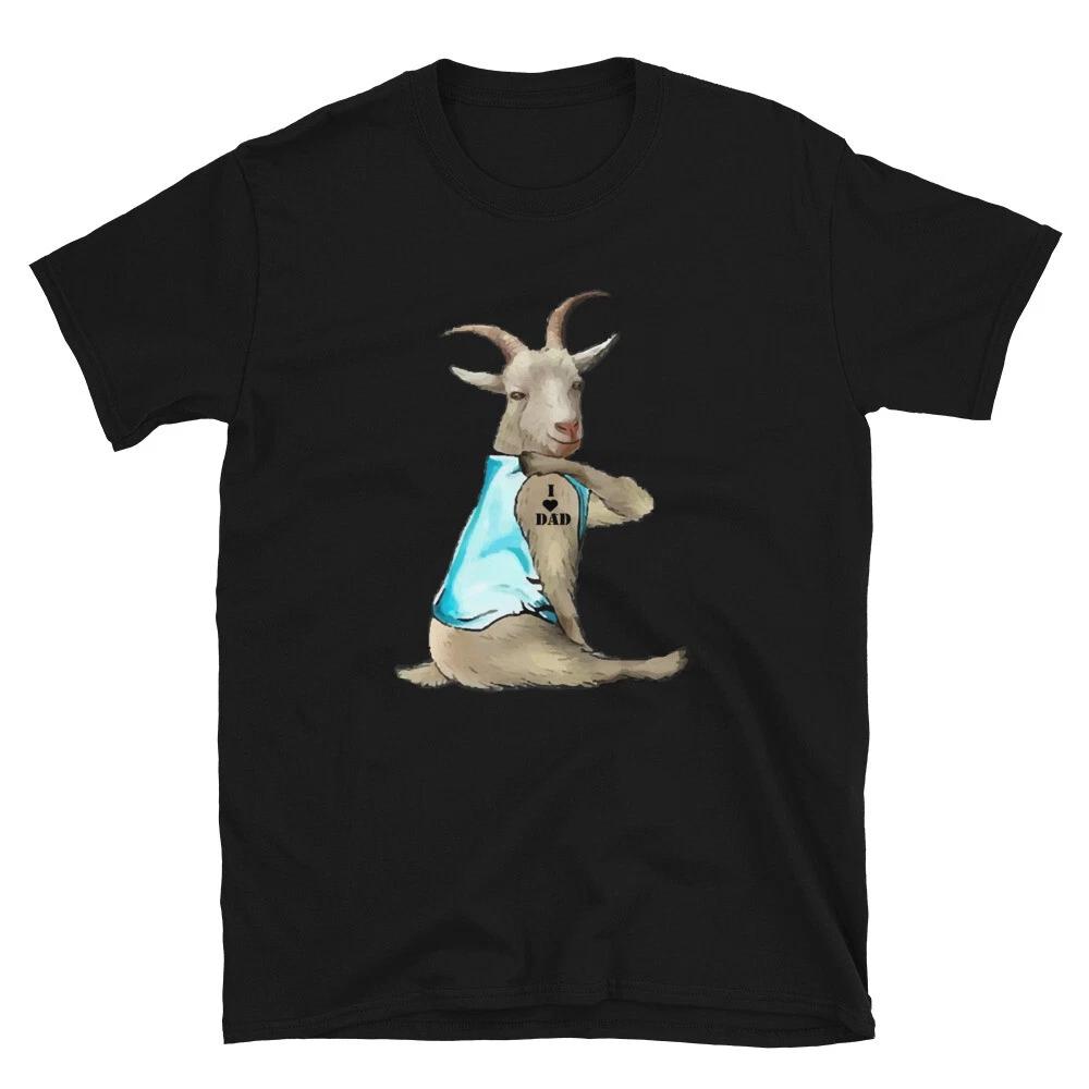 I Love Dad Gangster Goat Funny Goat Classic Fit T-Shirt