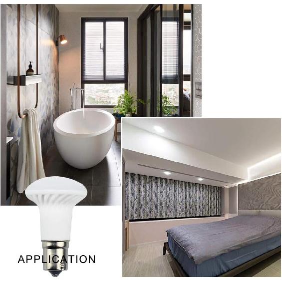 Bonlux 3W LED 1383 R12 Elevator Reading Light, AC/DC 12V-24V 1156 1141 BA15S Single Contact LED Reflector Light Bulb Daylight 6000K for RV Camper