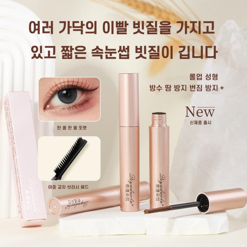 1+1 10 Second Long & Curl Mascara Водостойкая тушь для ресниц с эффектом объема и подкручивания, стойкая к истиранию, не размазывается, устойчивая к поту упаковка, черная, 1 шт.