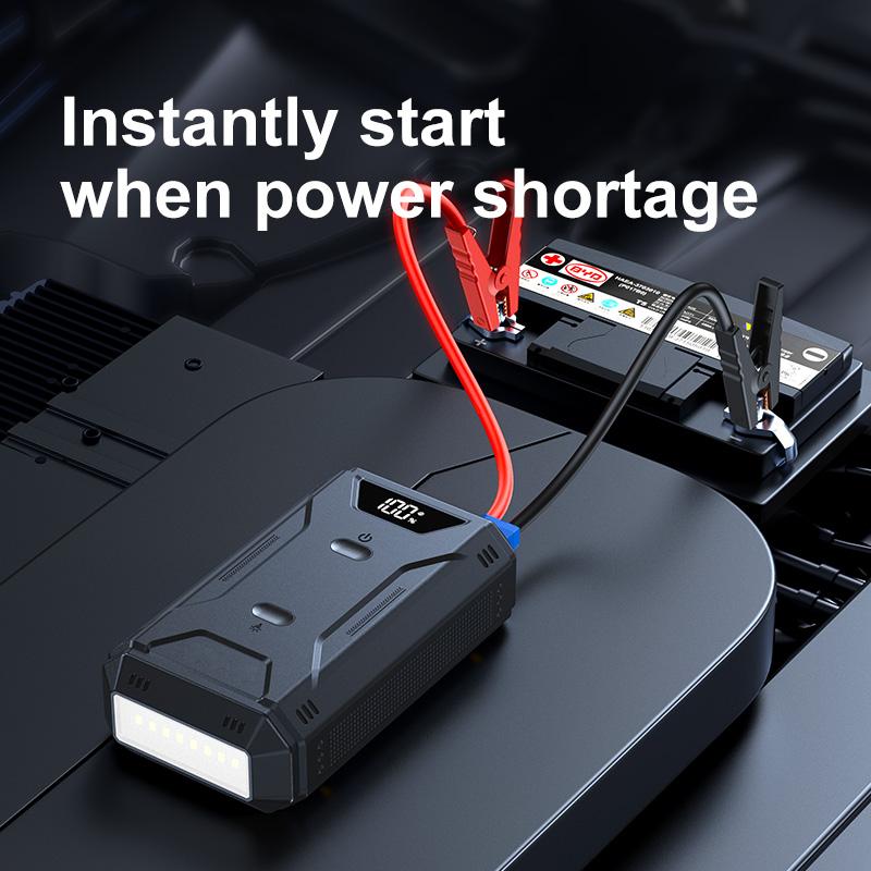Автомобильный пуско-зарядное устройство Jump Starter Цифровой дисплей Портативное бустер-зарядное устройство для автомобильного аккумулятора Power Bank 26800 мАч Аварийный бустер аккумулятора