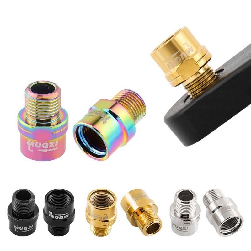 1 Pair Alloy Pedal Extender 16MM 9/16 Bicycle Pedal Extension Bolts Stable Lightweight Bike Pedal Axle Extenders Road Bicycle