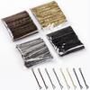 50PCS Silver Gold Color Hair Clip for Women Hairpin Curly Wavy Grips Hairstyle Hairpins Girl Bobby Pins Styling Hair Accessories