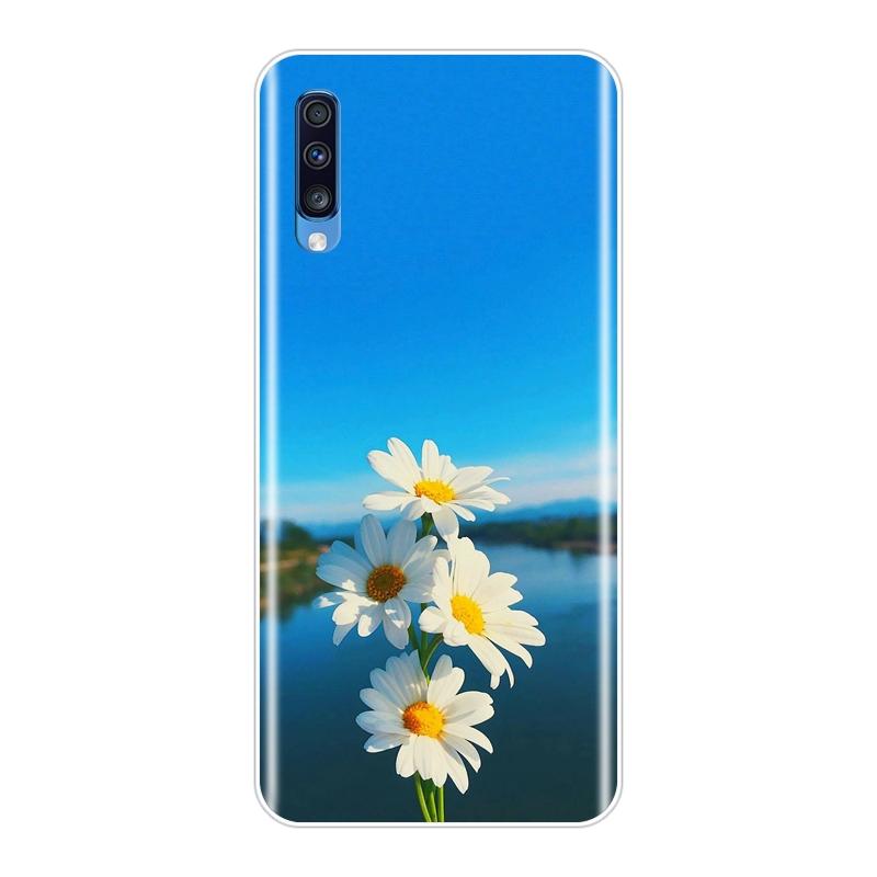 Чехол для телефона с подсолнухом для Samsung Galaxy A40 A30 A20 A10, силиконовая мягкая задняя крышка из ТПУ для Samsung Galaxy A80 A70 A60 A50, чехлы