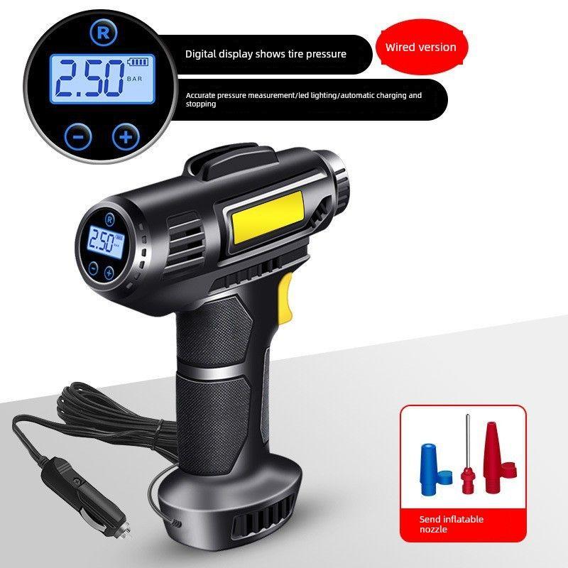 Car Air Pump, Car Electric Wireless Air Pump, Convenient Tire Inflator, Universal and Multi-Functional