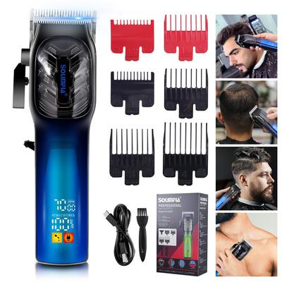 Машинки для стрижки волос для мужчин Профессиональные беспроводные парикмахерские машинки для стрижки волос Уход за волосами Аккумуляторный триммер для бороды