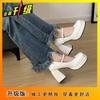 Coarse Heel Pearl Mary Jane Shoes Spring 2025 New High Heel Temperament Single Shoes