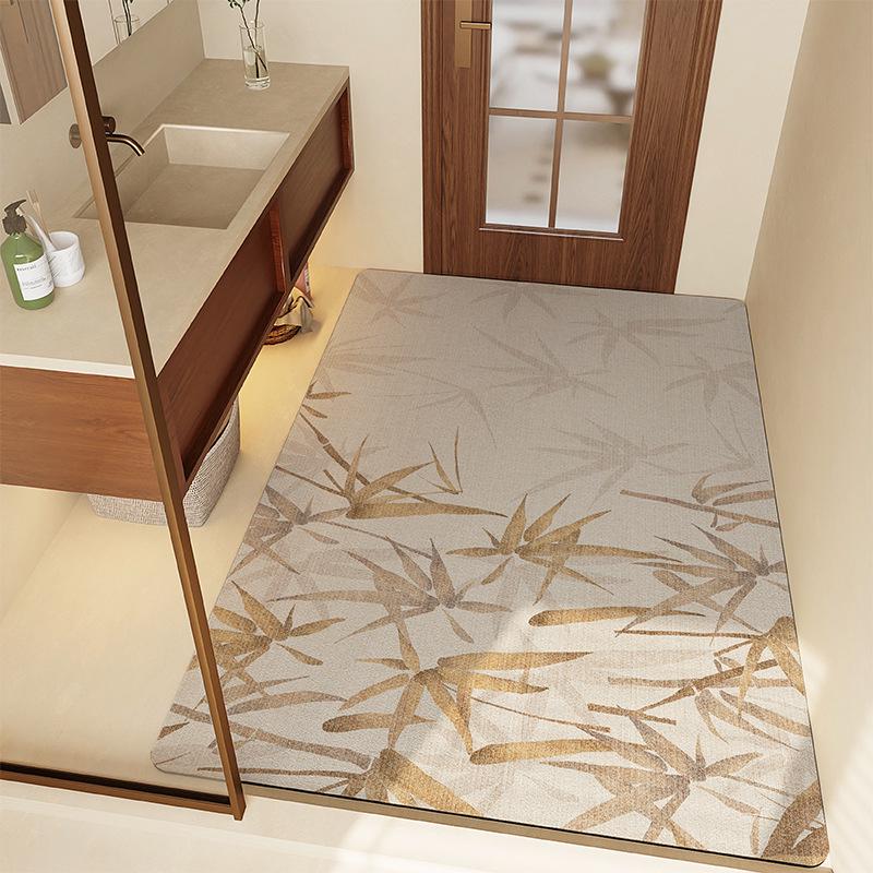 Диатомовая грязь абсорбирующий нескользящий коврик для ванной комнаты