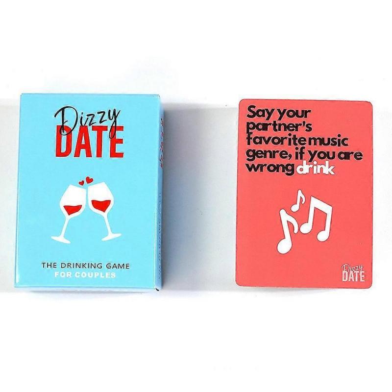 Dizzy Date Card Game For Couples Date Nights Drinking Game 100 Cards Lovers Gift