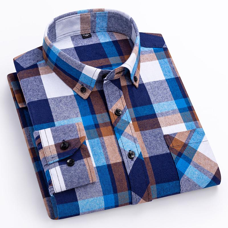 Очень большой размер 160 кг S - 11XL 100% хлопок мужские фланелевые рубашки с длинным рукавом мужские фланелевые рубашки с длинным рукавом большие и высокие