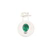 Chrome Diopside Gemstone 925 Sterling Silver Handcrafted Partywear Pendant 1.4" PP-57-5