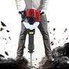 Petrol Demolition Hammer 2-Stroke Chisel Hammer Hand Pull Start Air-Cooling Hammer Drilling Machine with Point and Flat Chisel