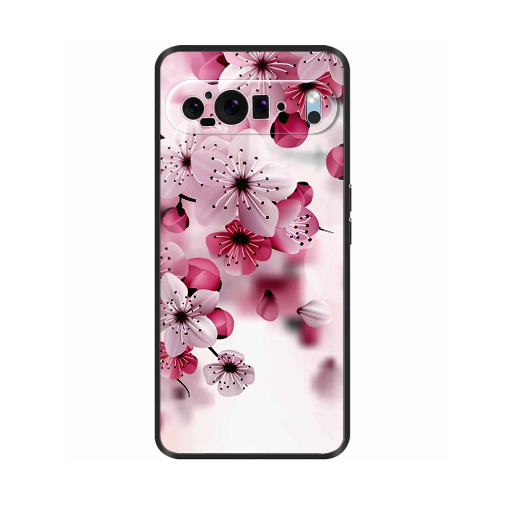 Чехол для телефона Google Pixel 9 / Pixel 9 Pro XL Милые цветы Расписанные Силиконовые задние крышки для Google Pixel 9 Pro XL Fundas Shell