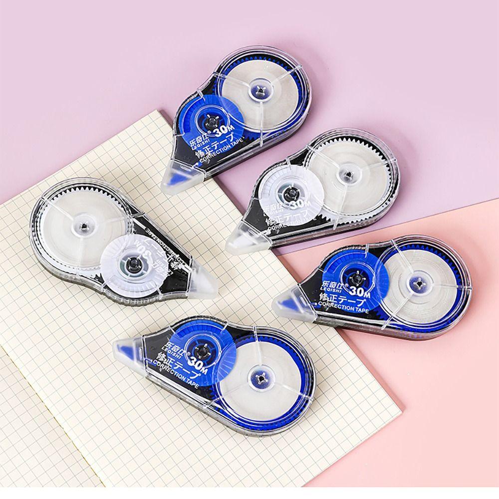 5 шт./Набор Школьная белая клейкая лента Офисные принадлежности Лента-корректор Лента-роллер для исправления ошибок Книга
