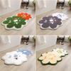Cartoon Flocking Home Bathroom Slip Floor Mat, Bathroom Door Absorbent Foot Mat, Entrance Door Mat 35x60cm