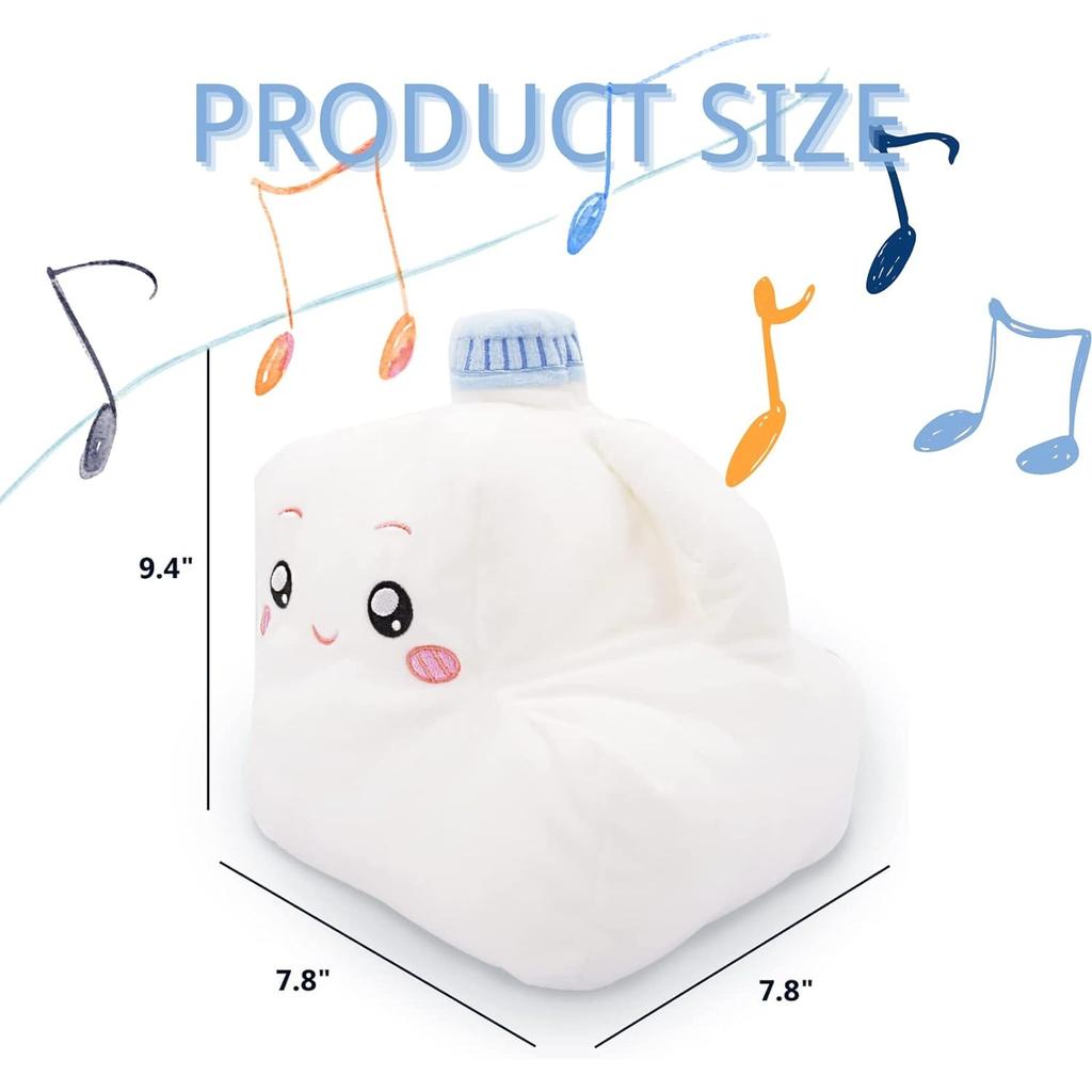 Млечный плюшевый зверек, плюшевый зверек Фокси и квадратный с поющим голосовым ящиком, сладкая плюшевая кукла, мягкая набивка, поющий голосовой ящик