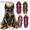 High-quality Luxurious Silk Scarves Headband Scarfs Neck Scarf For Women Chain Silk Scarf Women's Decorative Shawl