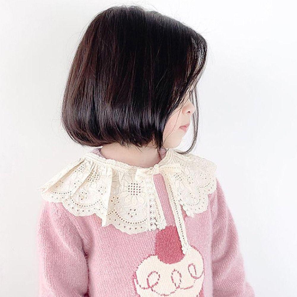 Detachable Kids Girls Lace Scarf Shawl False Collar  for Girls Shirt Skirts Sweater All Match