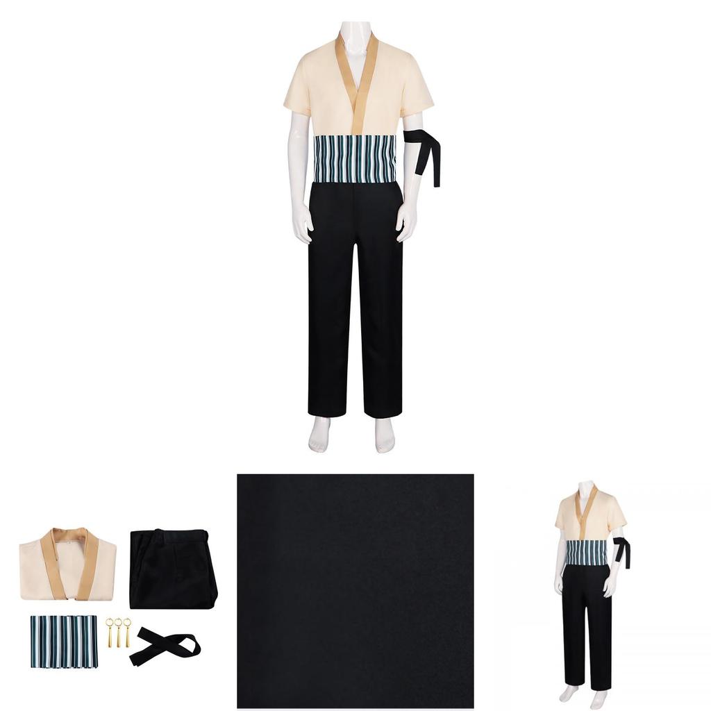 Реалистичная версия костюма для косплея Зоро из фильма One Piece, полный набор для ролевых игр