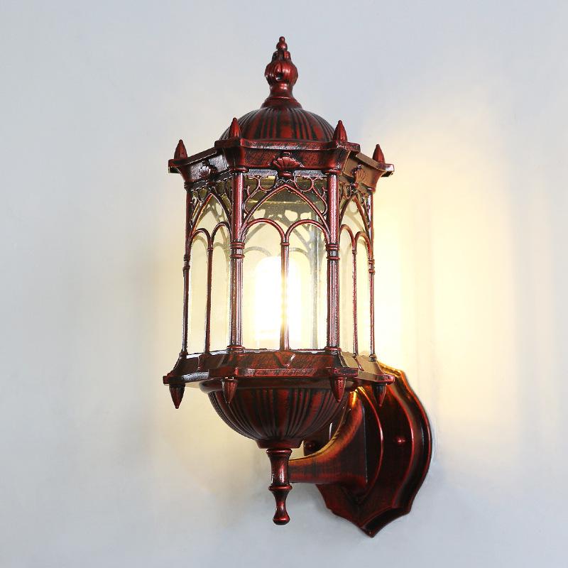 Ретро Водонепроницаемый Наружный Настенный Светильник для Балконов, Дворов и Лестниц - Американский/Европейский Стиль