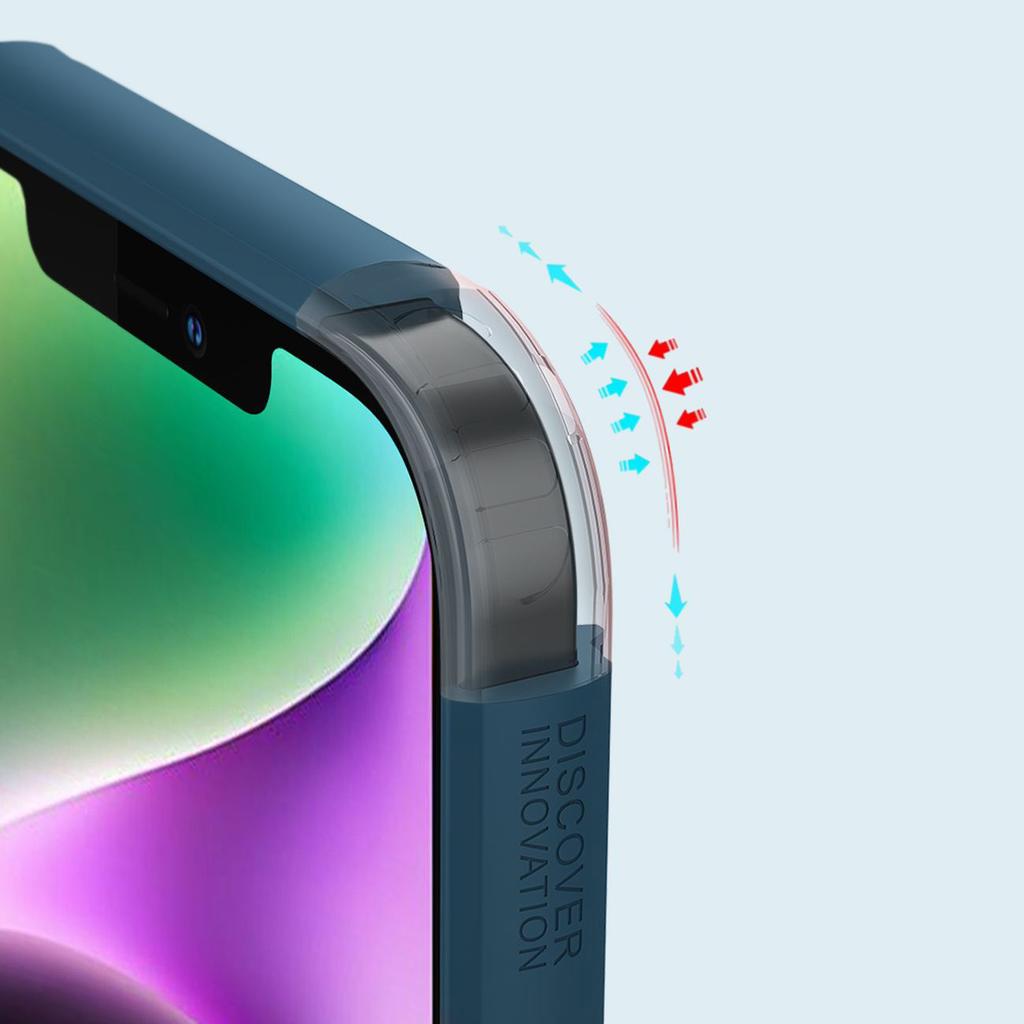 Чехол Nillkin Frosted Shield Pro Magnetic для iPhone 14 Plus с MagSafe - синий