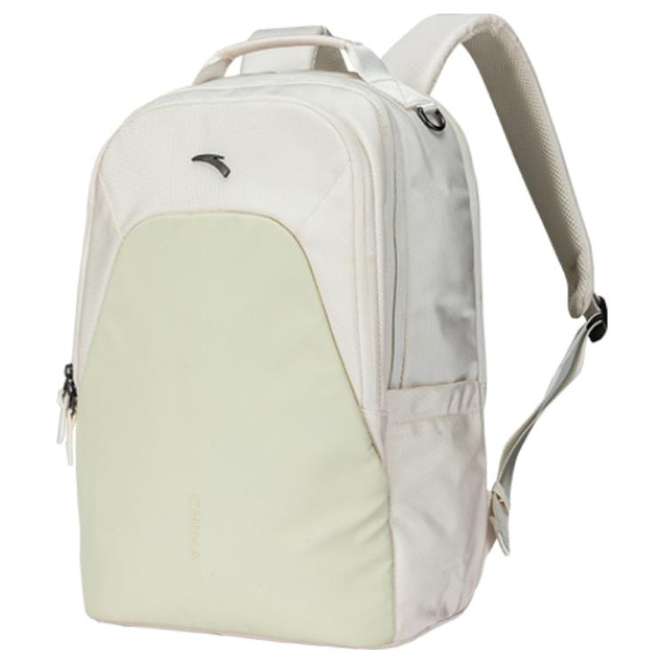 New Anta Variety Training Collection Polyester Backpack Unisex Paper Yarn White 192437153-2
