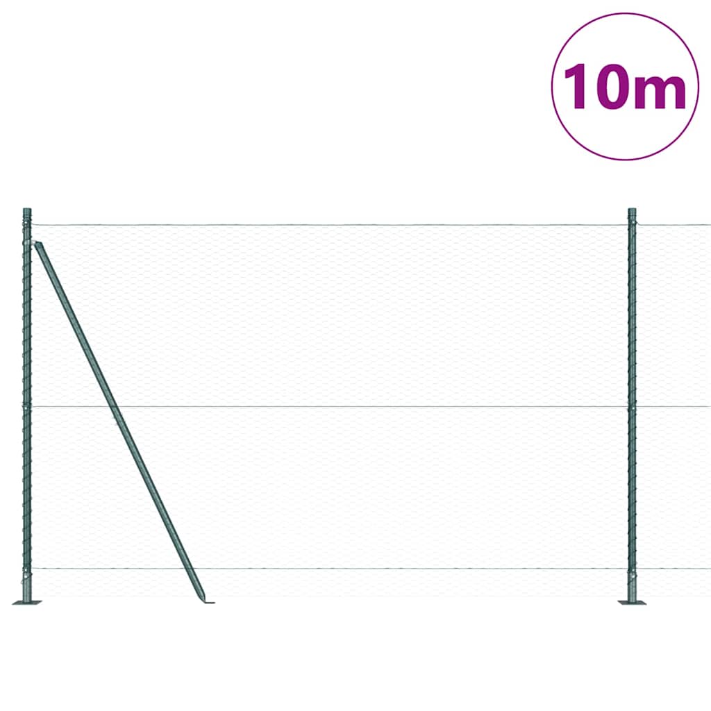 Welded Wire Fence with Concrete Foundation 10 x 1.4 m (W x H)