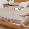 1 мягкая и удобная однотонная простыня, глубокие карманы для надежной посадки и простоты ухода, полиэстеровая ткань, пригодная для машинной стирки, для идеального комфорта в любое время года