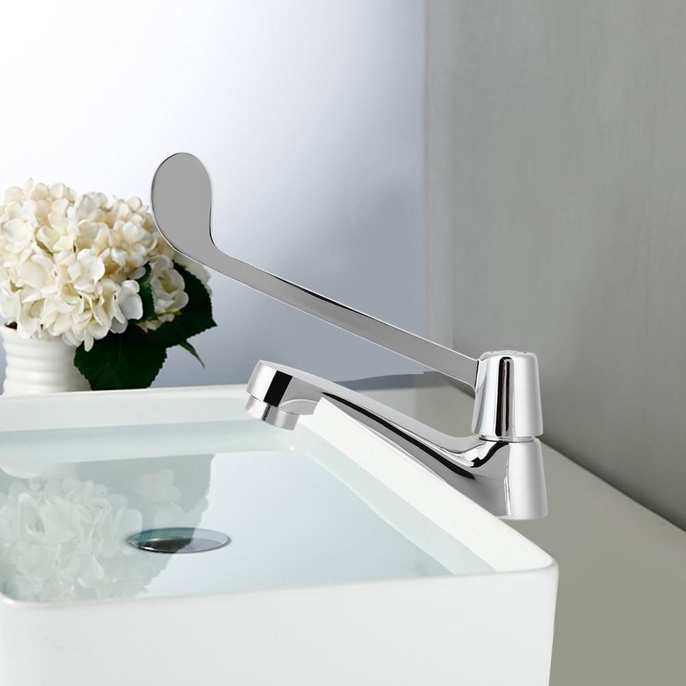 G1/2in Длинная ручка Медицина Одинарный кран для холодной воды для раковины кран для больницы Лаборатория