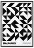 Черно-белый плакат Баухаус