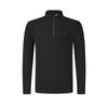 2025 Q1 Sports Versatile Knitted Long Sleeve T-Shirt Men Tops Deep-Black A11M511207FBK