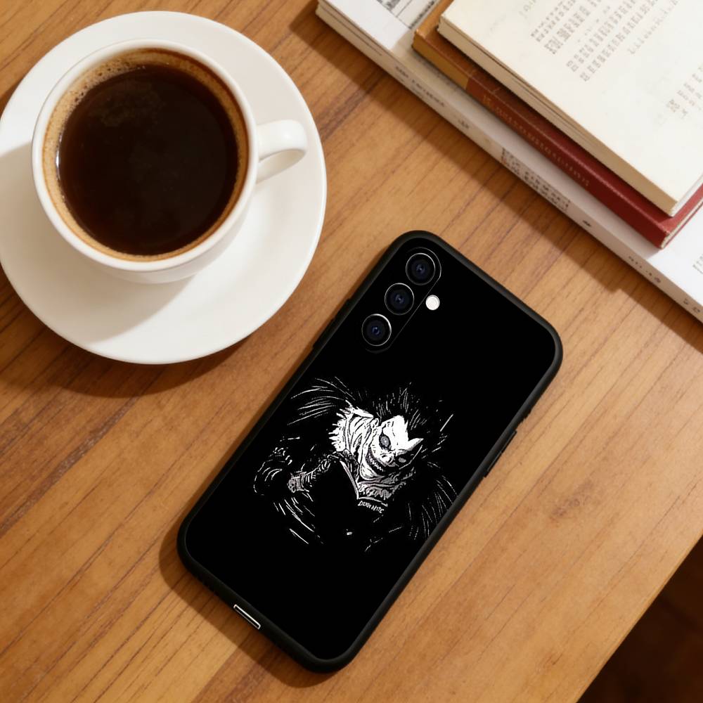 Anime Death Note Phone Case For Samsung Galaxy A73,A72,A71,A70,A53,A52,A51,Soft Silicone Black Cover