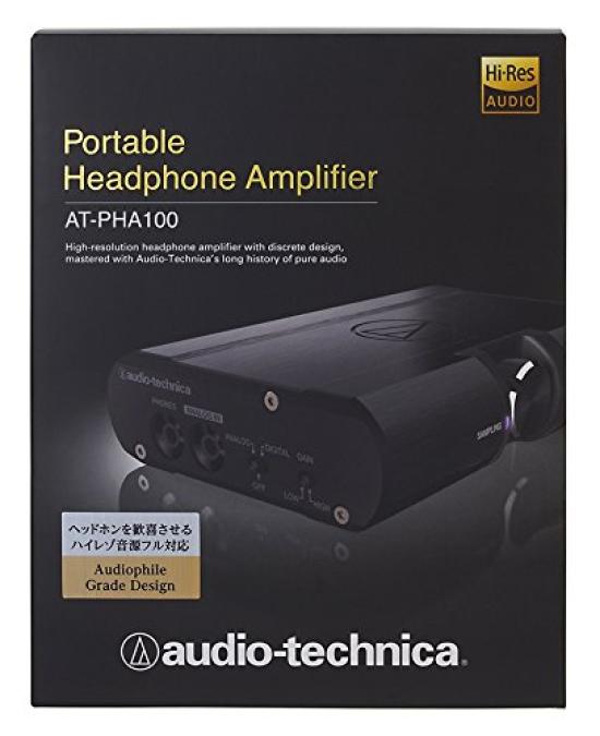 Портативный усилитель для наушников, совместимый с источником звука высокого разрешения audio-technica AT-PHA100