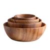Для лапши риса супа салата Деревянная посуда из натурального дерева акации Миска Миски для рамена Деревянная миска